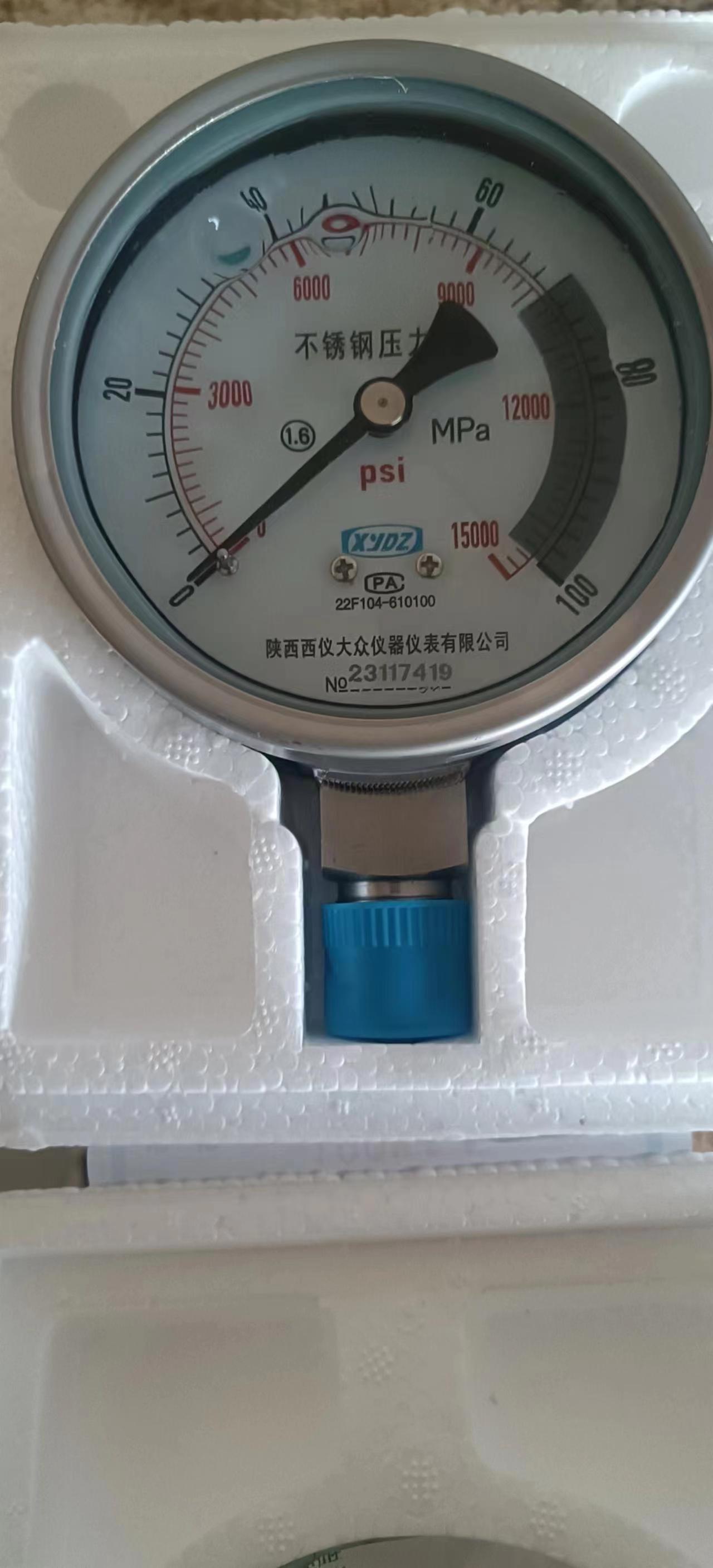 不锈钢耐震压力表YTFN-40.50.60.100.150.200.250